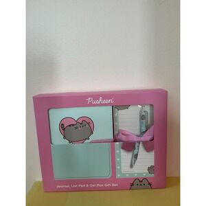 Pusheen Journal List Pad Gel Pen Gift Set Cute Cat Stationery Notebook Pen